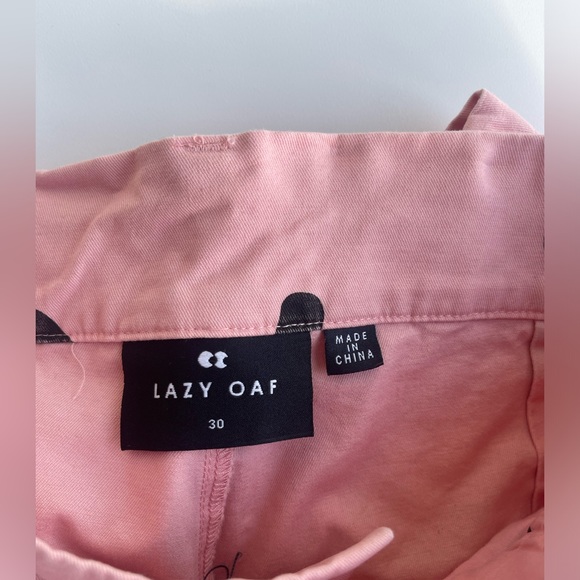 Lazy Oaf Pink HAPPY SAD pants - Picture 3 of 4